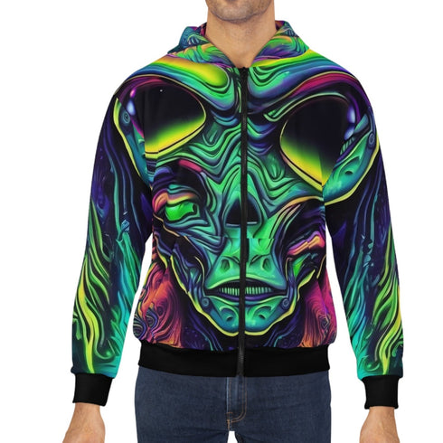 Alien Nova - Mens Hooded Jacket - All Over Prints