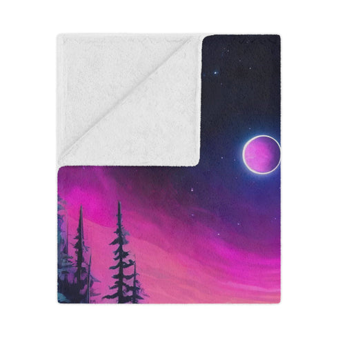 Another Planet Awaits - Rave Minky Blanket - Home Decor