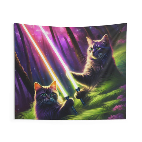 Attack of the Purr-ons - EDM Festival Wall Tapestries - Home
