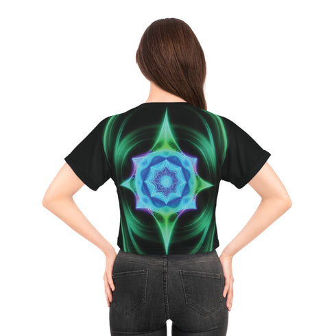 Bound by Music - Rave Crop Tee (AOP) - All Over Prints