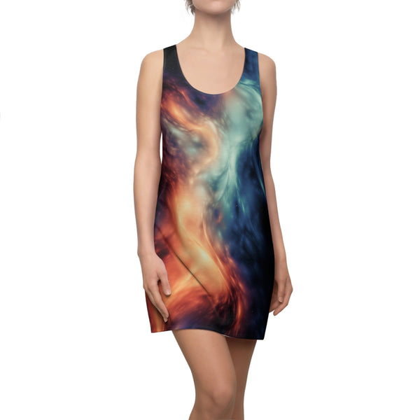 Cosmic Wave - Women’s Cut & Sew Racerback Dress (AOP) - XS -