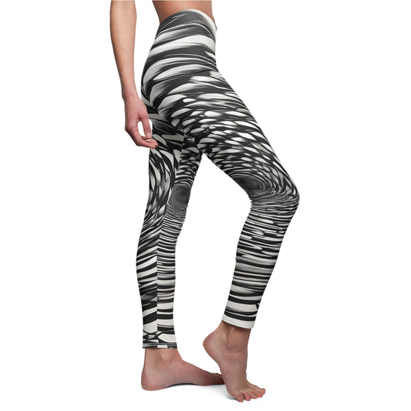 Death Spiral - Womens Leggings (AOP) - S / White stitching -