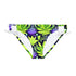 Green Leaf - Loop Tie Side Bikini Bottom (AOP) - XS / White