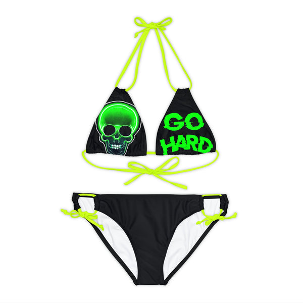 Hard Summer Bikini - Strappy Bikini Set (AOP) - S / Neon