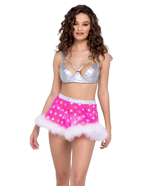 Hologram Bra with Underwire - Womens Rave Top