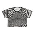 Infinity and Beyond - Crop Tee (AOP) - Black stitching / L -