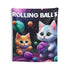 Kitten Time Rolling Balls - Festival Wall Tapestries - 68 ×