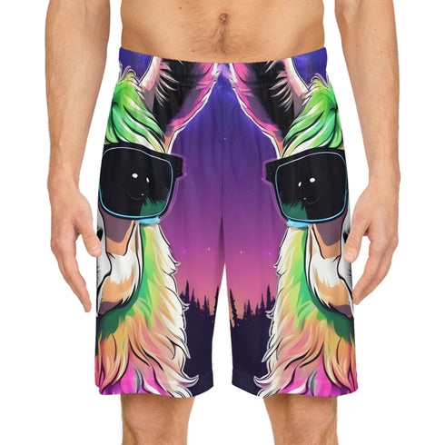 LLama Psychedelic - Mens Trippy Shorts (AOP) - All Over