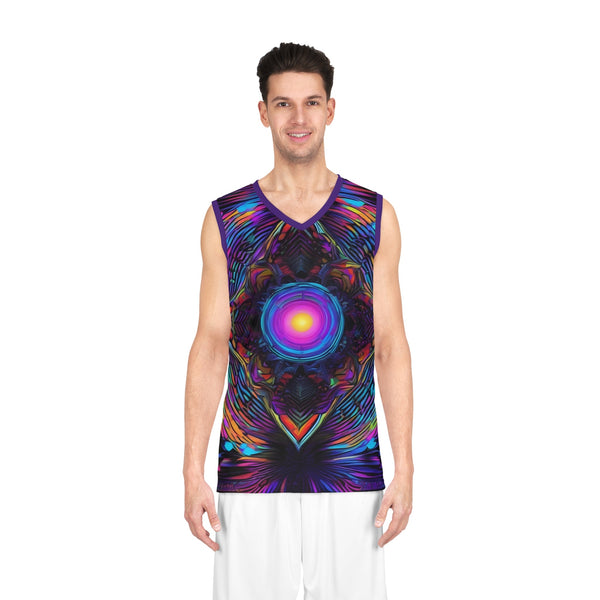 Lost in Portal A - Rave Jersey(AOP) - XS / Seam thread color