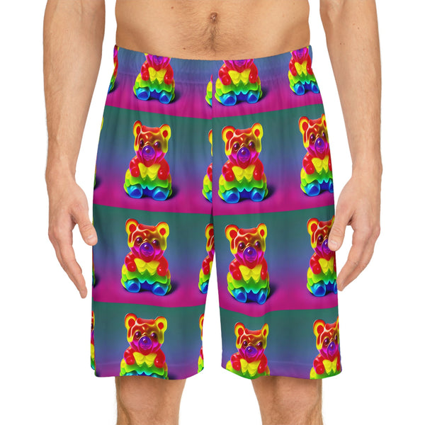 Melty Pride Gummy Bear - Shorts (AOP) - Seam thread color