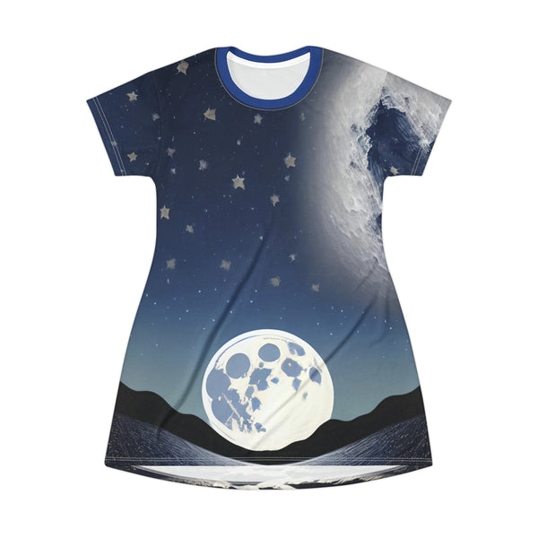 Moon light zodiac -T-Shirt Dress (AOP) - XS - All Over