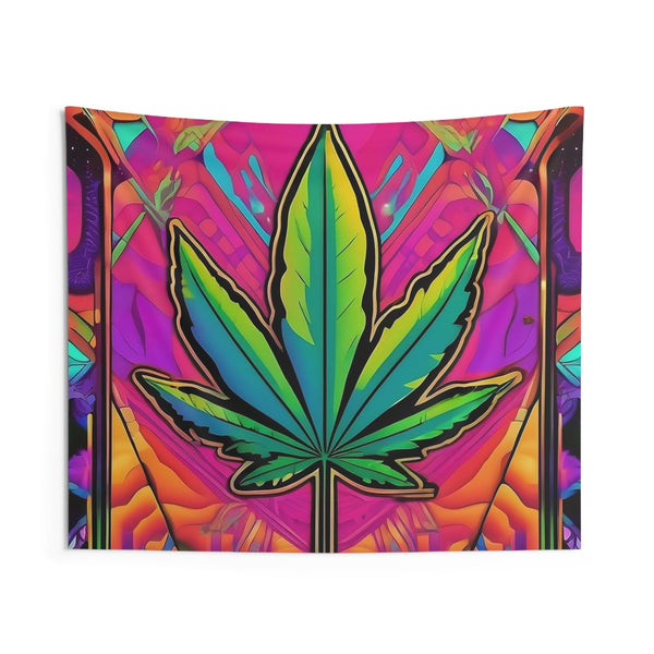 One Big Stoner Leaf - Wall Tapestry - 60 × 50 - Home Decor