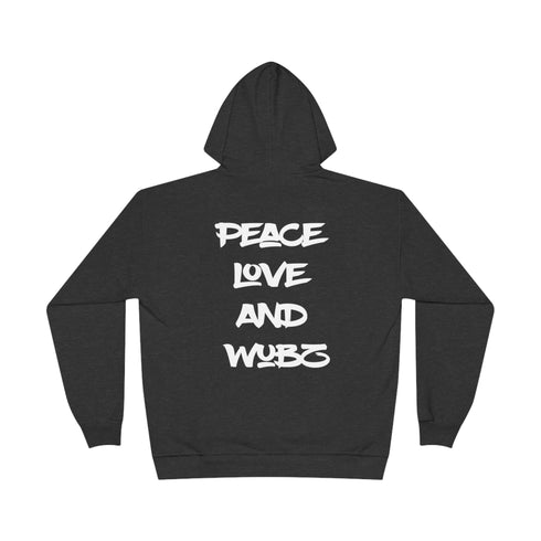 Peace Love and Wubz - EDM Pullover Hoodie Sweatshirt -