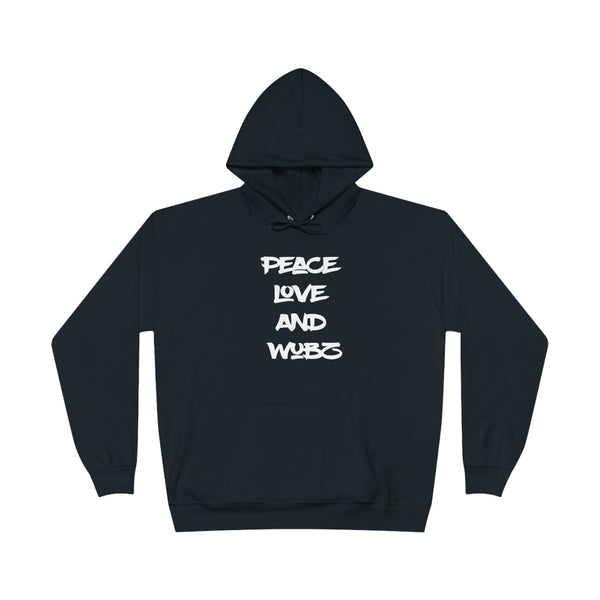Peace Love and Wubz - EDM Pullover Hoodie Sweatshirt - Black