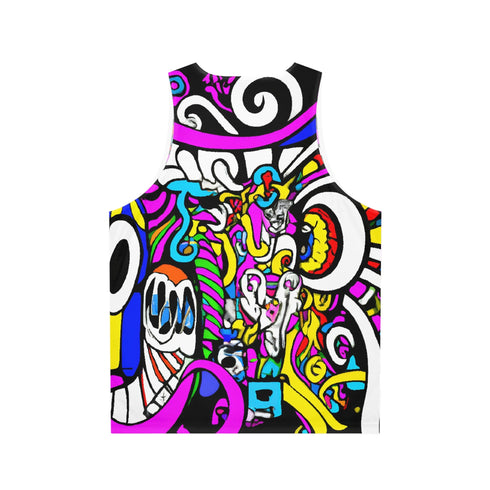 Psychedelic Universemation Illustration - Unisex Tank Top