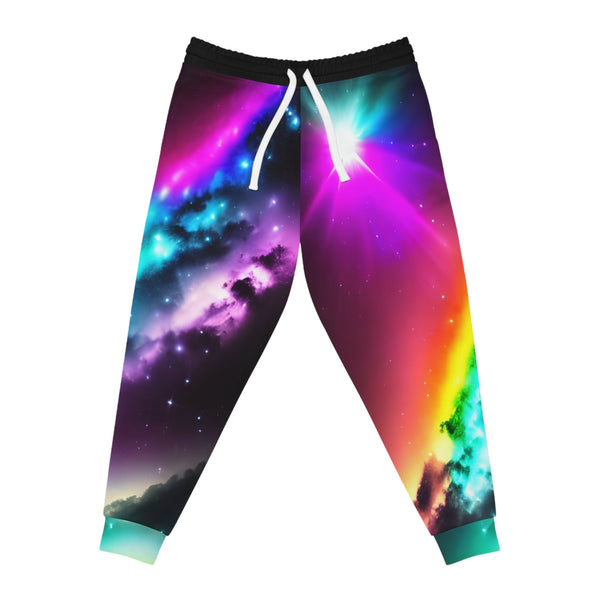 Rainbows in Deep Space - Athletic Joggers (AOP) - S / Seam
