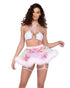 Sheer Butterfly Skirt with Marabou Trim - Womens Skirt Raave