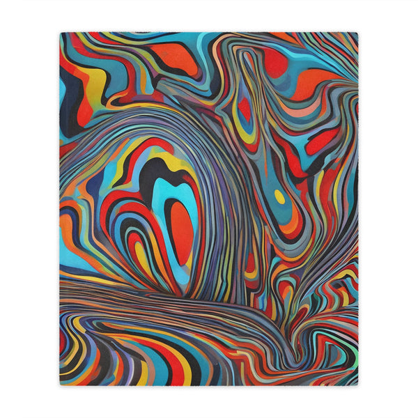 Swirling Colors - Minky Blanket - Home Decor