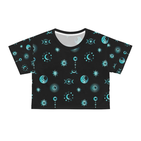The Celestial - Crop Tee (AOP) - Black stitching / XL - All