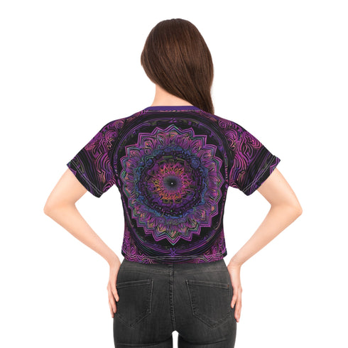 The Mandella in Trance - Crop Tee (AOP) - All Over Prints