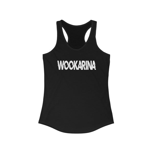 The Wookarina Bass Head - EDM Women’s Ideal Racerback Tank -