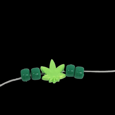 Weed Leaf Beads | Kandi Beads