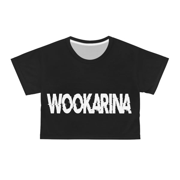 Wookarina EDM - Crop Tee (AOP) - Black stitching / L - All