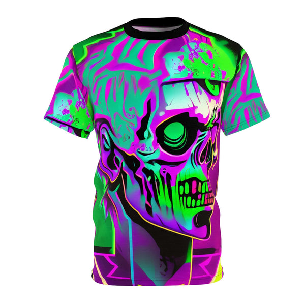 Zombie Rave Shirt - Electric TEE (AOP) - Black stitching / 4