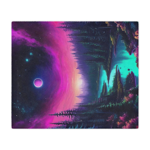 Another Planet Awaits - Rave Minky Blanket - Home Decor