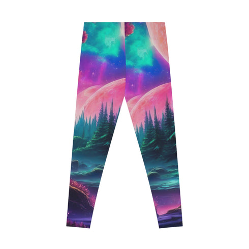 Another Planet Awaits - Stretchy Leggings (AOP) - All Over