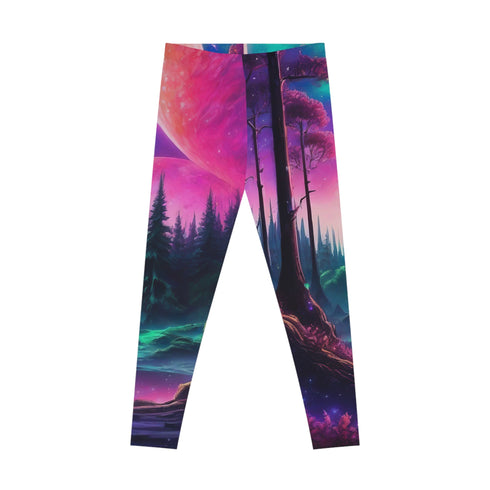 Another Planet Awaits - Stretchy Leggings (AOP) - All Over