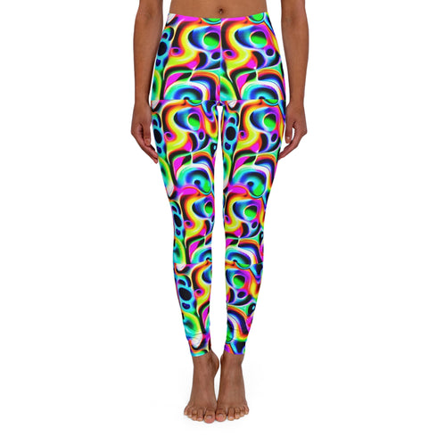 Attention Please - Women’s Spandex Leggings (AOP) - L / Seam