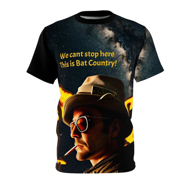 Bat Country Fear and Loathing - Mens Tshirt (AOP) - Black