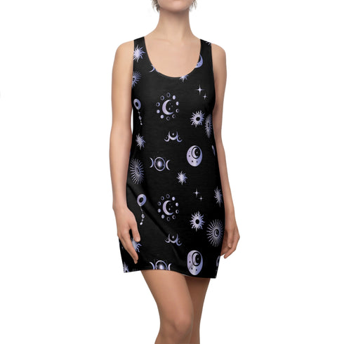 Celestial Pattern - Women’s Cut & Sew Racerback Dress (AOP)