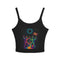 Colorful Astronauts ’PLUR’ Women’s Spaghetti Strap Tank Top