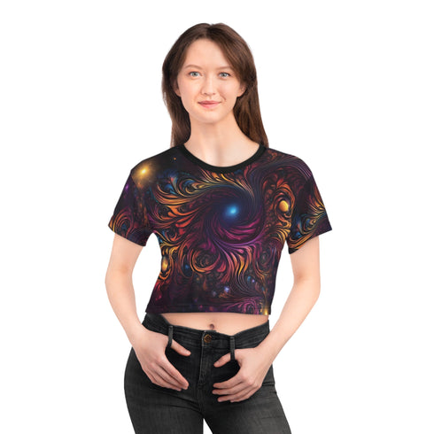 Cosmic Energy - Crop Tee (AOP) - All Over Prints