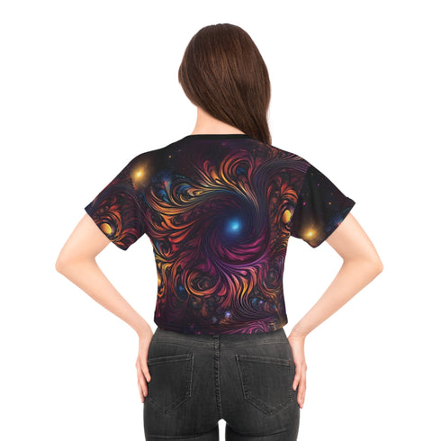 Cosmic Energy - Crop Tee (AOP) - All Over Prints