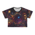 Cosmic Energy - Crop Tee (AOP) - Black stitching / 2XL - All