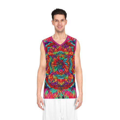 Cosmic Flower - EDM Nova Jersey - 2XL / Seam thread color