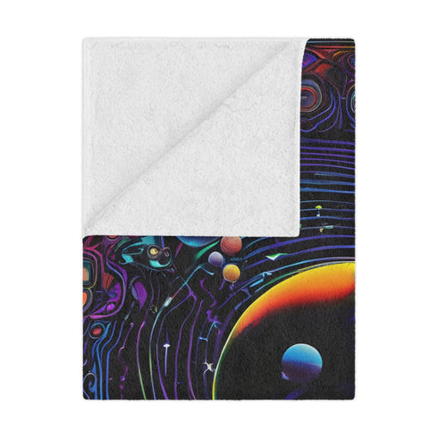 Cosmic Glow Painter - Minky Blanket - Home Decor