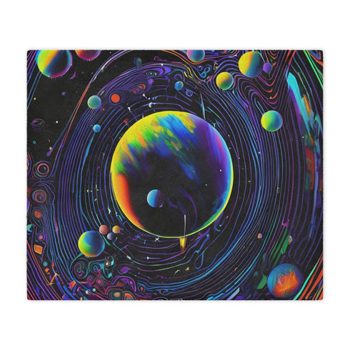 Cosmic Glow Painter - Minky Blanket - Home Decor