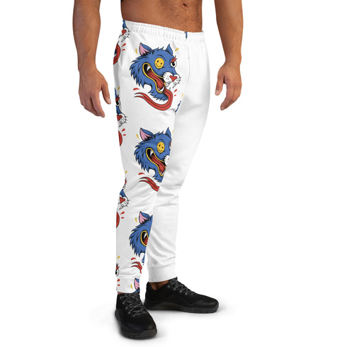 Crazy half Wolf Face - Men’s Rave Joggers