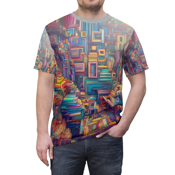 Dreaming Blocks - EDM Nova Mens Tshirt - White stitching / 4