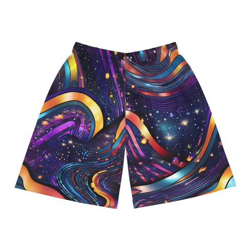 Dreamstate Cyber Nova - Mens Rave Shorts (AOP) - Seam thread