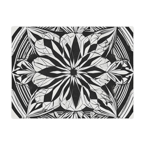 Dynamic Flower - Rave Minky Blanket - Home Decor