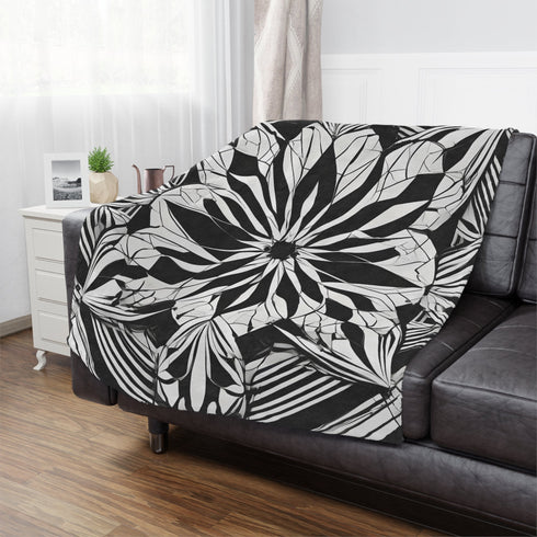 Dynamic Flower - Rave Minky Blanket - Home Decor