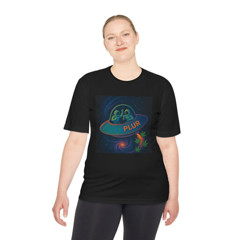 Galactic PLUR Unisex Moisture Wicking Tee - T-Shirt