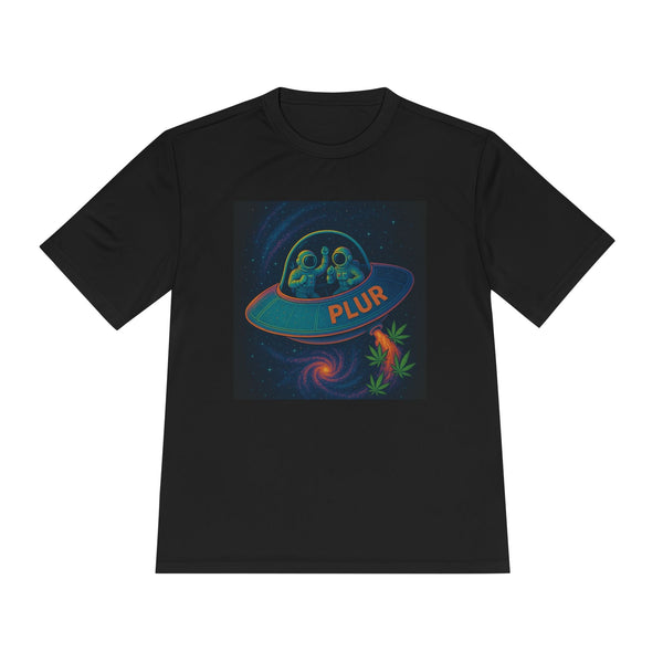 Galactic PLUR Unisex Moisture Wicking Tee - XS / Black