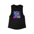 Giraff 420 - Women’s Flowy Scoop Tank - M / Black - Tank Top