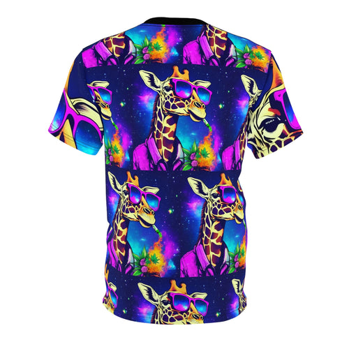 Giraffe Smoking Pot - Mens Rave Tshirt (AOP) - All Over